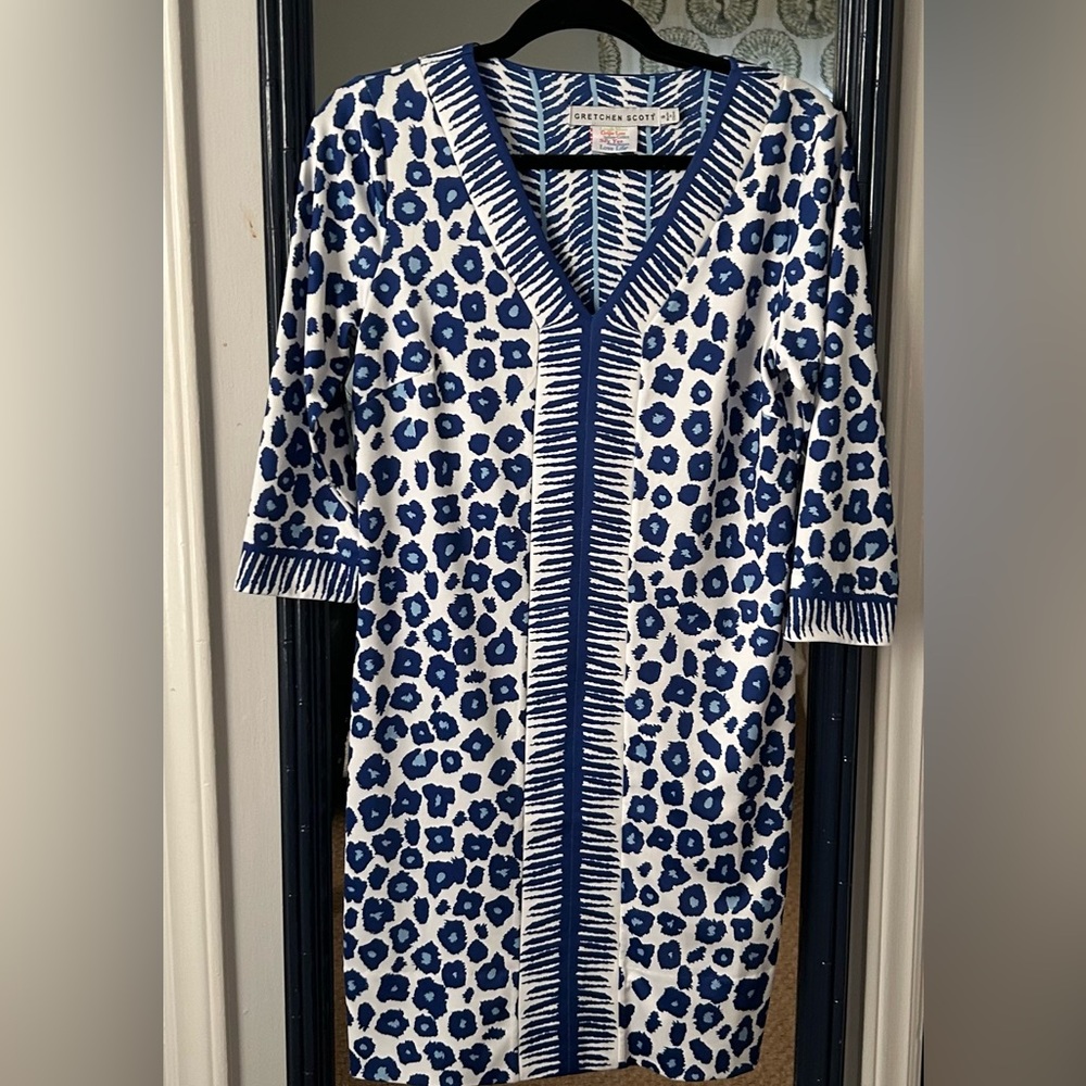 Gretchen Scott Leopard Print Dress, size M